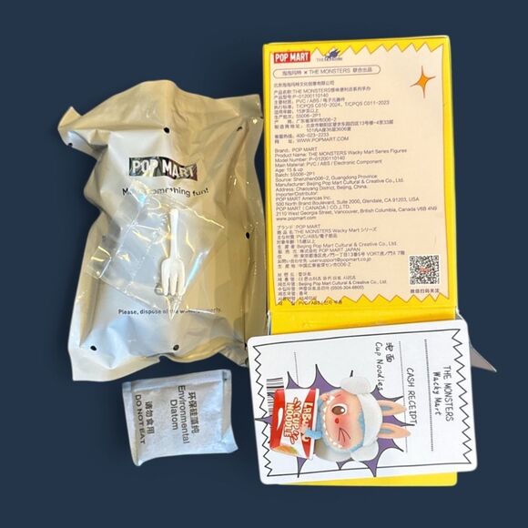 Pop Mart Wacky Mart The Monsters Figurine Cup Noodles - Picture 11 of 16